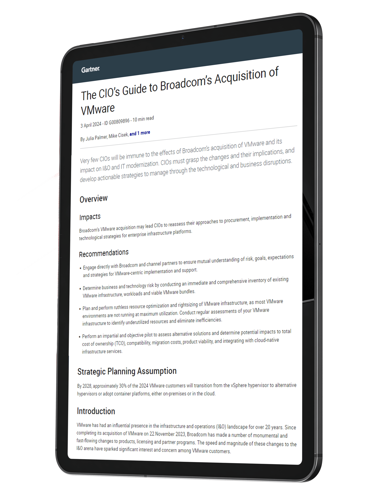 Get your Gartner report on your VMware next steps